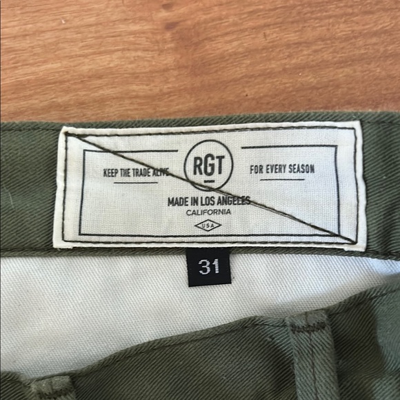 Rogue territory rgt x iron shop provision olive twill selvedge officer trousers - Picture 2 of 4